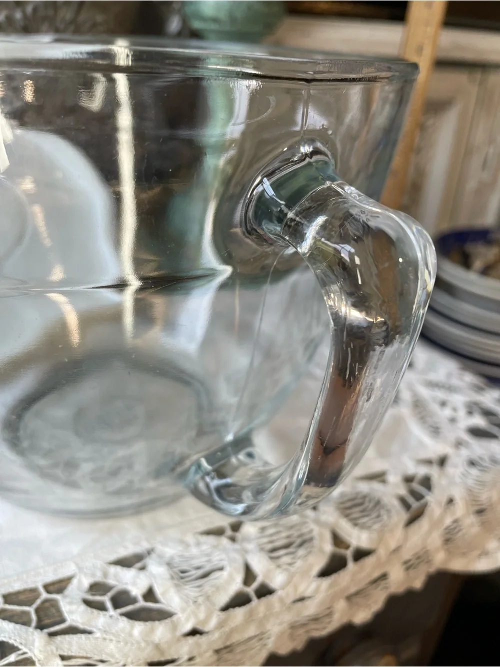 Vintage Pampered chef 8 cup pour spout cover clear glass measuring cup